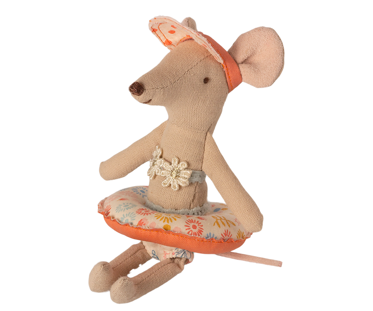 Maileg Float, Small Mouse - Flowers