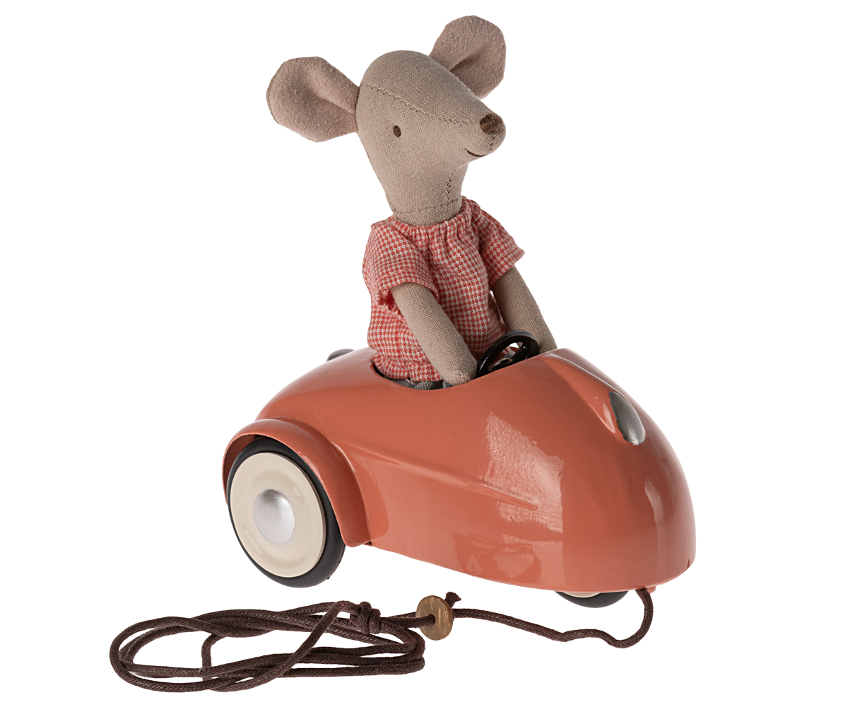 Maileg Mouse Car - Coral