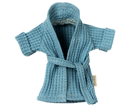 Maileg Bathrobe, Dad Mouse - Dusty Blue